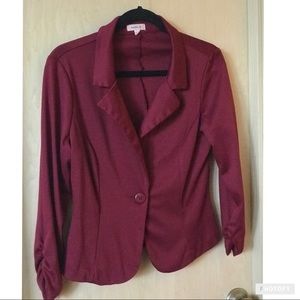 Burgundy blazer